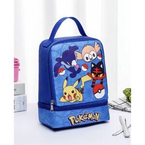 Pokemon Pikachu Insulated Lunch Box/Bag, Cooler, Blue - New